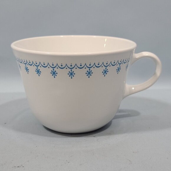 Corelle by Corning Snowflake Garland Blue White Coffee /Tea Cup - Picture 5 of 7
